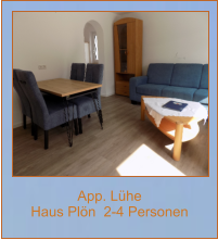 App. Lühe  Haus Plön  2-4 Personen
