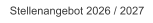 Stellenangebot 2026 / 2027